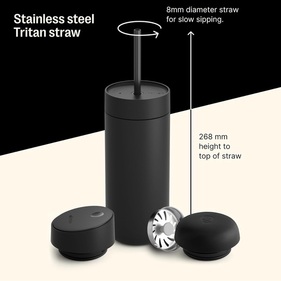 Fellow 16 oz Carter Bundle (3 in 1) Travel Mug - Mate Black - Picture 2 of 10